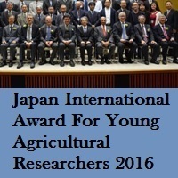 Japan International Award 2016: Inviting Young Agricultural Researchers