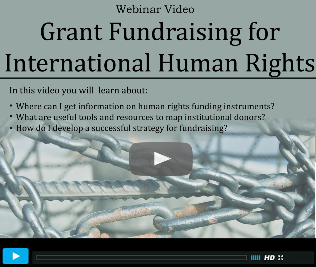 Grant Fundraising for International Human Rights (main)