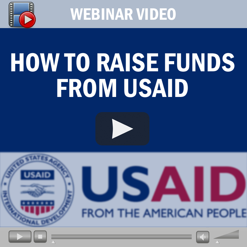 Webinar Video: How to Raise Funds from USAID