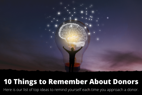 10 Things to Remember About Donors