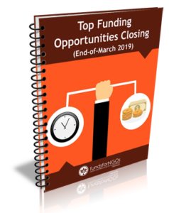 Top Funding Opportunities Closing (End-of-March 2019)