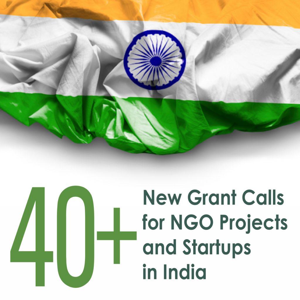 40+ New Grant Calls for NGO Projects and Startups in India To help NGOs to get better financial support for their activities, we have created a list of open funding opportunities. This list showcase some open grants and programs for Indian NGOs. - fundsforNGOs 40+ New Grant Calls for NGO Projects and Startups in India To help NGOs to get better financial support for their activities, we have created a list of open funding opportunities. This list showcase some open grants and programs for Indian NGOs.