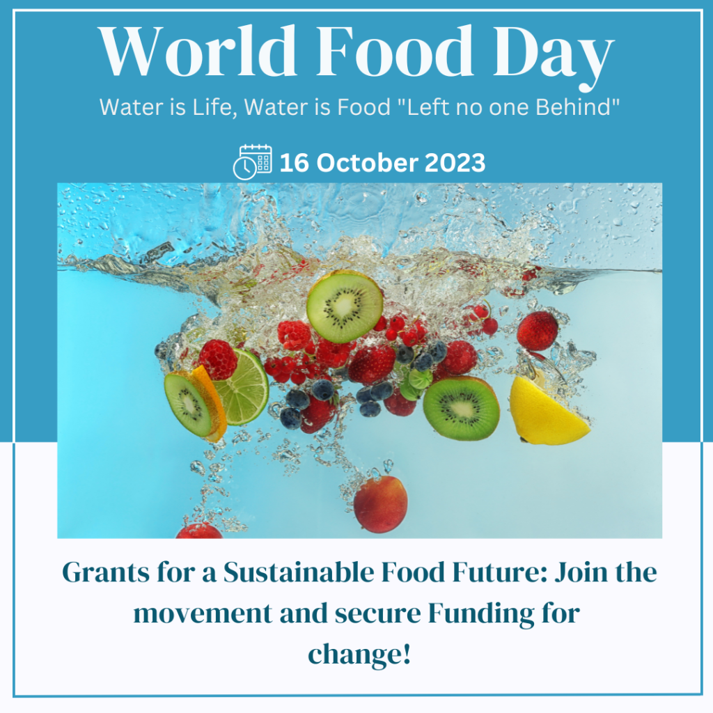 World Food Day: Seizing Opportunities to nourish a Sustainable Future with Water and Food for all