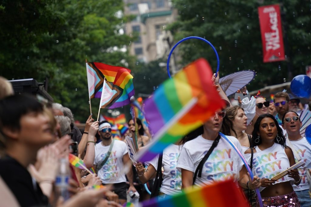 Photo Rainbow flag