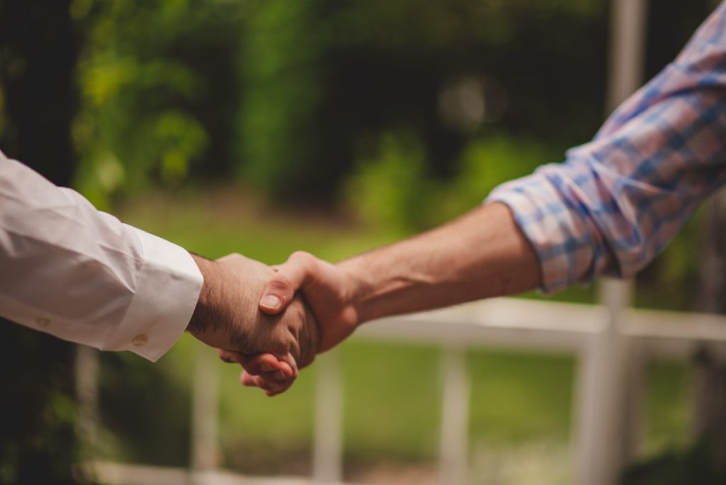 Photo Collaborative handshake