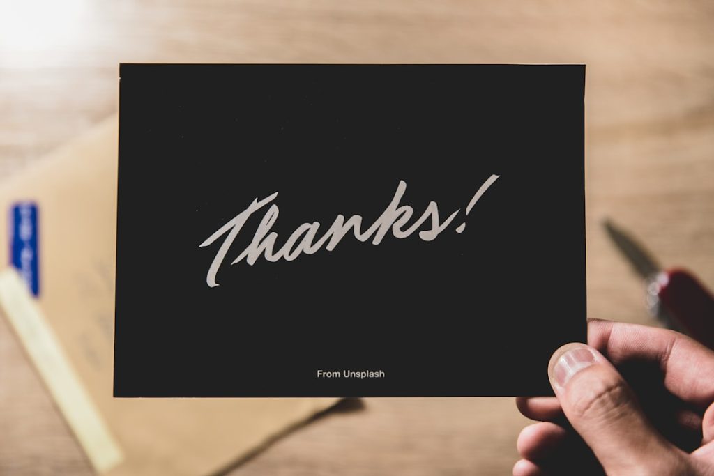Photo Thank-you card