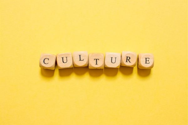 culture - fundsforNGOs Wooden letter blocks spell out 'CULTURE' on a bright yellow background
