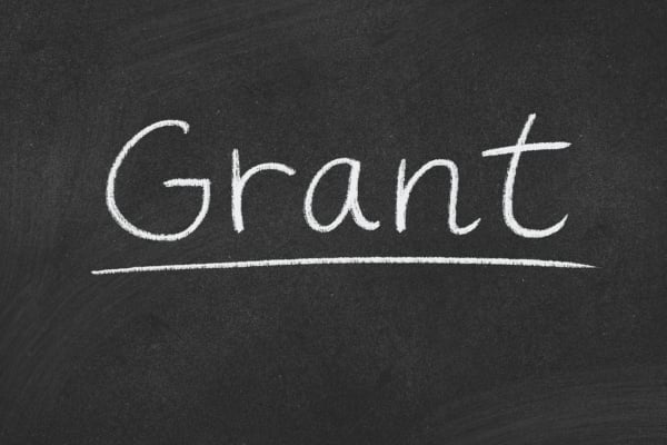 fundsforNGOs - 2026-05-27T133105066 - fundsforNGOs Chalkboard with the word 'Grant' written in white chalk, underlined.
